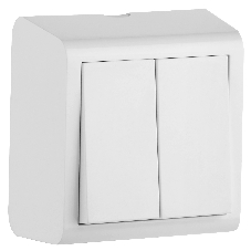 Ovivo Выключатель 2-кл., ОУ, NIVO, белый, 402-010000-202