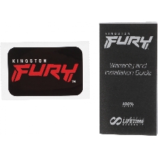 Оперативная память Kingston Fury Beast, DDR5, 16GB (1x16GB), 5200MHz, CL40, DIMM, с радиаторами, RGB, черный