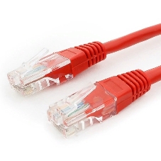 Патч-корд UTP Cablexpert cat.5e, 0.25м, литой, многожильный, красный