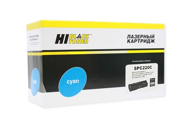 Картридж Ricoh Aficio SP C220DN/C220S/C221DN/C221N/C221SF/C222SF (Hi-Black) C, 2K      