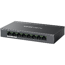 Коммутатор настольный Mercusys MS108GP с 8 гигабитными портами (7 портов PoE+)