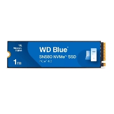 Накопитель SSD WD 1Tb Blue SN580 NVMe, M.2(22x80мм), NVMe, PCIe 3.0 x4, 3D TLC, R/W 3500/3000MB/s, IOPs 460 000/45 600TBW