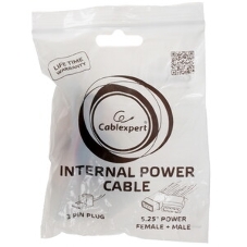 Кабель питания Cablexpert CC-PSU-5, для вентилятора 12V, molex -> molex + 2pin, 15 см
