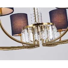 Люстра Ambrella light LH71273/8 BS/DB латунь/темно синий E14/8 max 40W D820*840