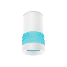 Светильник Ambrella light TN371 SWH/BL белый песок/голубой GU5.3 D65*117