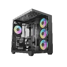Корпус ПК без блока питания Case Ocypus Gamma C74 BK ARGB, Midi-Tower, TG, 4x120mm ARGB, 2xUSB-A 3.0 + 1xUSB-C 3.1, ATX, mATX, mITX Black