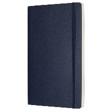 Блокнот Moleskine CLASSIC SOFT QP618B20 130х210 мм, 192 страниц, нелинованный, мягкая обложка, фиксирующая резинка, синий сапфир
