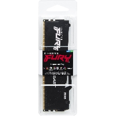 Оперативная память Kingston Fury Beast, DDR5, 16Gb (1x16Gb), 6000MHz, CL30, DIMM, с радиатором, RGB, черный