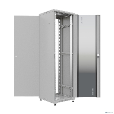 Шкаф серверный NTSS Премиум (NTSS-R22U6060GS) напольный 22U 600x600 мм пер. дв. стекл. металл 900 кг серый IP20 сталь