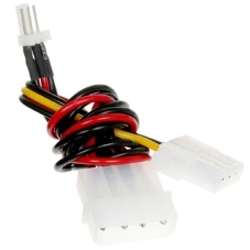 Кабель питания Cablexpert CC-PSU-5, для вентилятора 12V, molex -> molex + 2pin, 15 см