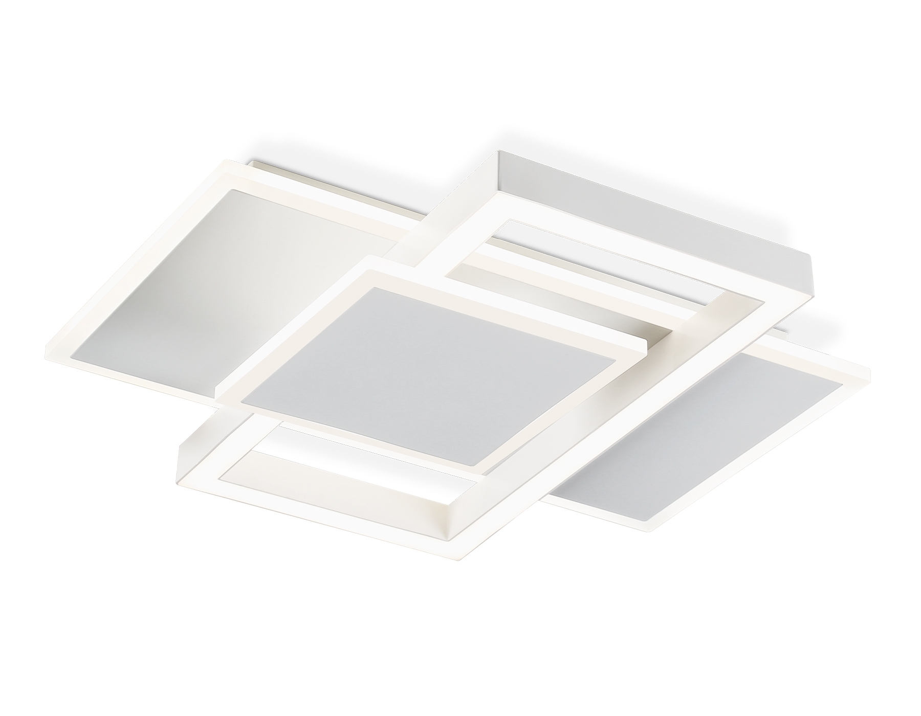 Потолочный светодиодный светильник Ambrella light FA1021/3 WH белый 50W 3000K-6400K 380*345*75 (ПДУ ИК)