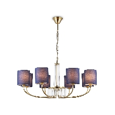 Люстра Ambrella light LH71273/8 BS/DB латунь/темно синий E14/8 max 40W D820*840