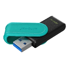 Флешка USB Kingston DataTraveler Exodia S (DTXS/128Gb), 128Gb, USB 3.2 Gen 1, R/W 150/60, бирюзовый/черный