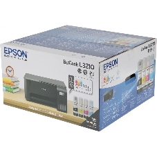 МФУ струйное Epson EcoTank L3210 (C11CJ68506/C11CJ68403/C11CJ68405/C11CJ68501/C11CJ68517), A4, цветной, печ. до 10 стр/мин. (ч/б) до 5 стр/мин. (цвет), 1440 x 5760 dpi (печать) 600x1200dpi (скан.), USB