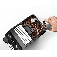 Кофемашина DeLonghi ECAM450.55.S серебристый/черный, исп. кофе - зерновой/молотый, 1.8 л, 1450 Вт, 19 бар