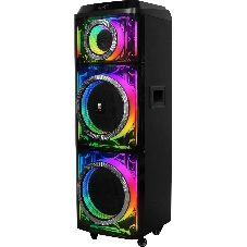 Колонка портативная Ural 203 черный 2000W 1.1 BT/3.5Jack/USB-C 15м 9000mAh