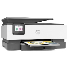МФУ струйное HP OfficeJet 8023 (1KR64B), A4, цвтной, печ. до 20 стр/мин. (ч/б), до 10 стр/мин. (цвет), скан. до 8 стр/мин. (ч/б) 3.5 стр/мин. (цвет), 1200 x 1200 dpi, USB, RJ-45, Wi-Fi, Air Print