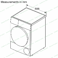 Сушильная машина Bosch WQG1420AME белый, 9 кг, сушка - конденсационная, программ - 15, 59.8 x 84.2 x 64.8 см