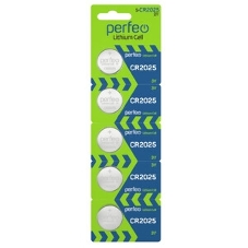 Батарейка Perfeo CR2025 5 шт.