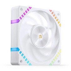 Вентилятор для корпуса JONSBO HF2-120WR Reverse (120x120x25мм, 4-pin PWM, ARGb, 63.3CFM, 29.5dBA, 2200RPM, белый)