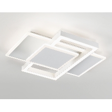 Потолочный светодиодный светильник Ambrella light FA1021/3 WH белый 50W 3000K-6400K 380*345*75 (ПДУ ИК)