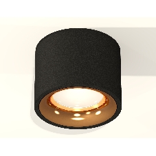 Светильник Ambrella Light XS7511024 SBK/PYG черный песок/золото желтое полированное MR16 GU5.3 (C7511, N7014)