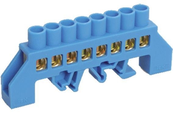 Шина нулевая IEK YNN10-812-8DP-K07 в комб DIN-изол 
