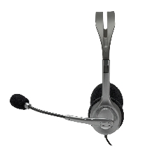 Гарнитура Logitech H110 серебристый, проводная, 3.5 мм