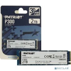 Накопитель SSD Patriot P300, 2Tb, PCIe 3.0 x4, M.2 2280, NVMe, R/W 2100/1650