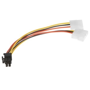 Кабель питания Cablexpert CC-PSU-63-15CM, Molex/PCIe 6pin, 15 см, пакет