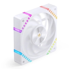 Вентилятор для корпуса JONSBO HF2-120WR Reverse (120x120x25мм, 4-pin PWM, ARGb, 63.3CFM, 29.5dBA, 2200RPM, белый)