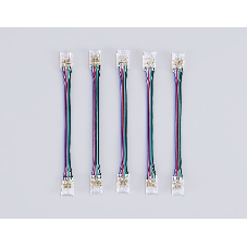 GS7921 Соединитель гибкий двухсторонний COB RGB 12/24V для лент 10mm (4 конт.) (5шт)