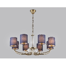 Люстра Ambrella light LH71273/8 BS/DB латунь/темно синий E14/8 max 40W D820*840