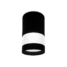 Светильник Ambrella light TN374 SBK черный песок GU5.3 D65*117