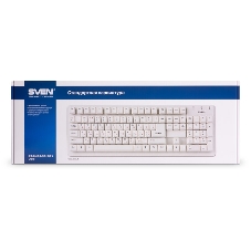 Клавиатура проводная SVEN Standard 301 USB белая