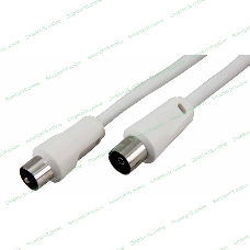 Шнур Rexant ТВ гнездо - ТВ штекер, длина 15 метров, белый