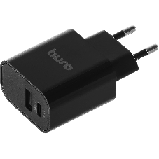 Сетевое зарядное устройство Buro BUWD1 3A PD+QC черный