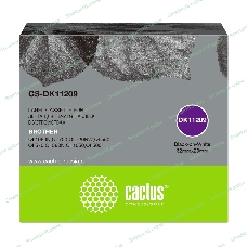 Картридж ленточный Cactus CS-DK11209 черный для Brother P-touch QL-500, QL-550, QL-700, QL-800
