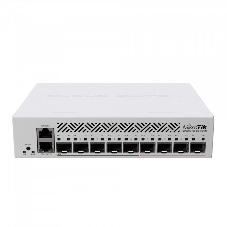 Коммутатор MikroTik Cloud Router Switch CRS310-1G-5S-4S+IN with 800 MHz CPU, 256 MB RAM, 4xSFP+, 5xSFP cages, 1xGbit LAN port, RouterOS L5, desktop case, rackmount ears, PSU