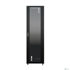 Шкаф коммутационный NTSS Премиум (NTSS-R42U6060GS-BL) напольный 42U 600x600мм пер.дв.стекл металл 900кг черный 510мм 86кг 1987мм IP20 сталь