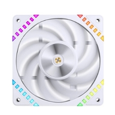Вентилятор для корпуса JONSBO HF2-120WR Reverse (120x120x25мм, 4-pin PWM, ARGb, 63.3CFM, 29.5dBA, 2200RPM, белый)