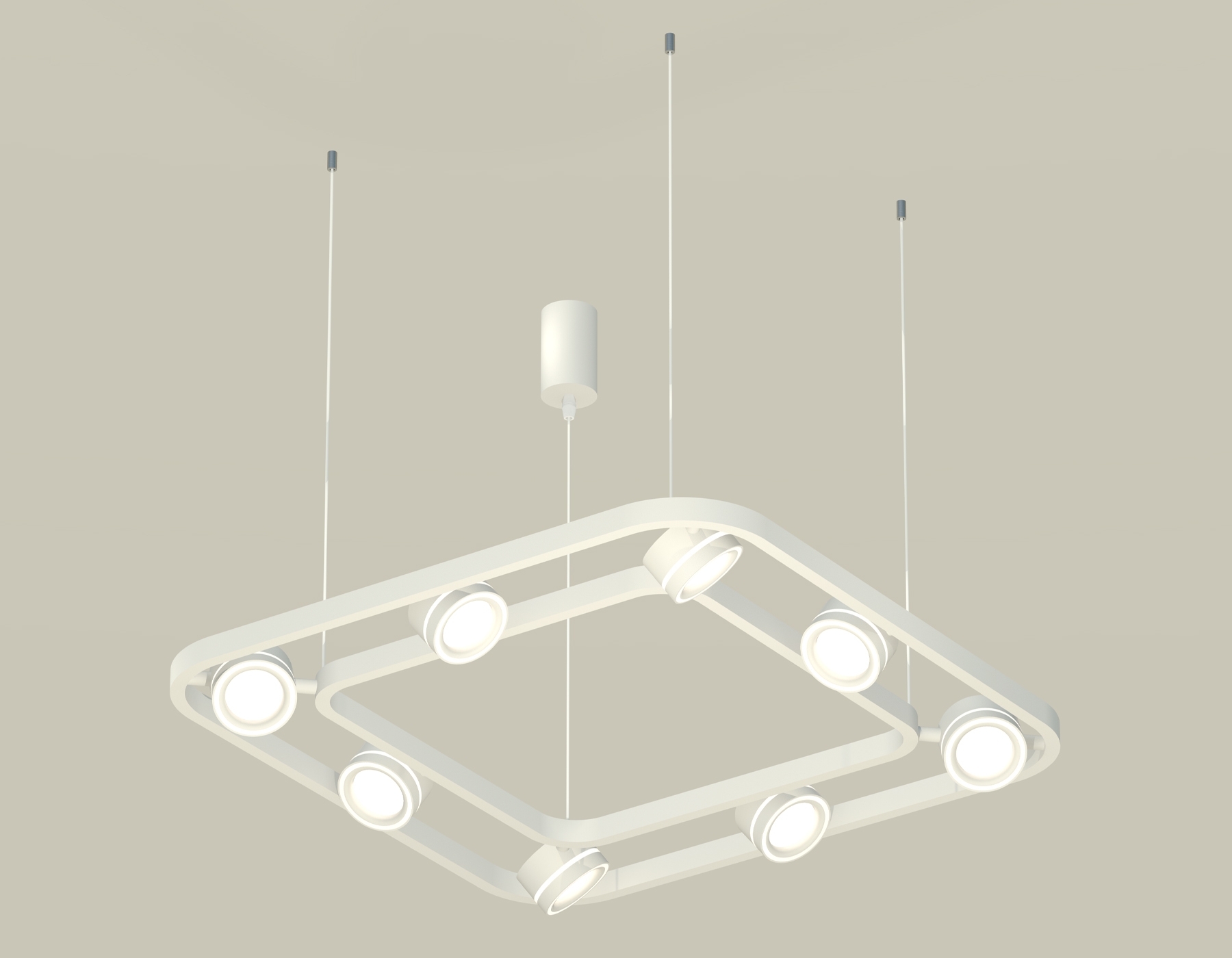 Светильник Ambrella light XB9177151/8 SWH/FR белый песок/белый матовый GX53 (C9177, N8433)