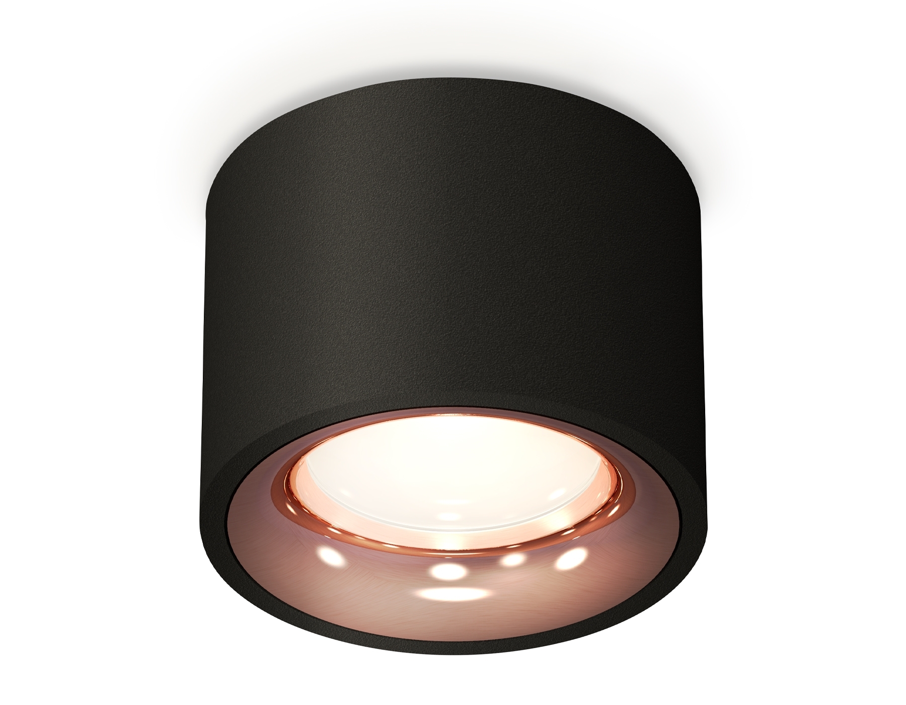 Светильник Ambrella Light XS7511025 SBK/PPG черный песок/золото розовое полированное MR16 GU5.3 (C7511, N7015)