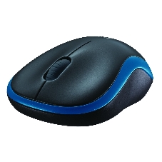 Мышь беспроводная Logitech M185 синий, 1000 dpi, радиоканал, USB, кнопки - 3