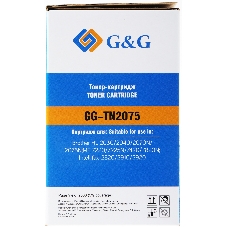 Картридж лазерный G&G GG-TN2075 черный (2500 стр.) для Brother DCP-7010/7010R/7020/7025/7025R/FAX-2820/2825/2825R/2920/2920R/HL-2030/2030R/2040/2040R/2070N/2070/2070NR/MFC-7225/7225N/7420/7420R/7820/7820N/7820NR/7820R
