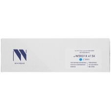 Картридж лазерный NVPrint совместимый NV-W2031X 415X Голубой для HP Color LaserJet M454DN/M479DW/M479 (6000k)