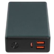 Портативный аккумулятор OLMIO QX-20, 20000mAh, 22.5W, QuickCharge3.0/PowerDelivery, LCD, графитовый