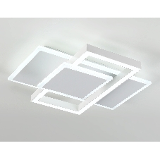 Потолочный светодиодный светильник Ambrella light FA1021/3 WH белый 50W 3000K-6400K 380*345*75 (ПДУ ИК)