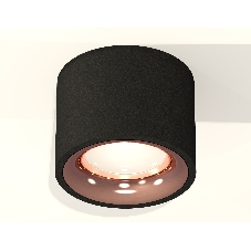 Светильник Ambrella Light XS7511025 SBK/PPG черный песок/золото розовое полированное MR16 GU5.3 (C7511, N7015)