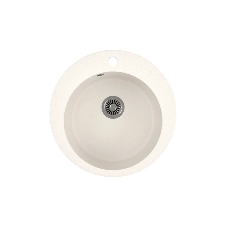 Мойка для кухни BAU Dream Pro D 48, без выпуска, белый песок
